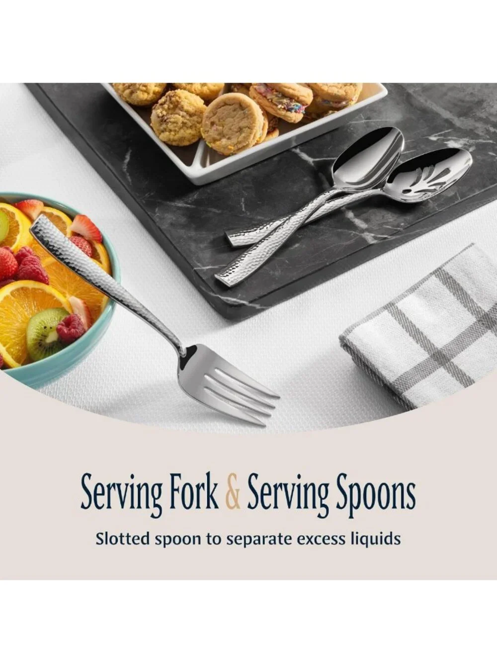 Elegant 8-Piece Stainless Steel Hostess Serving Utensil Set - Cake Knife